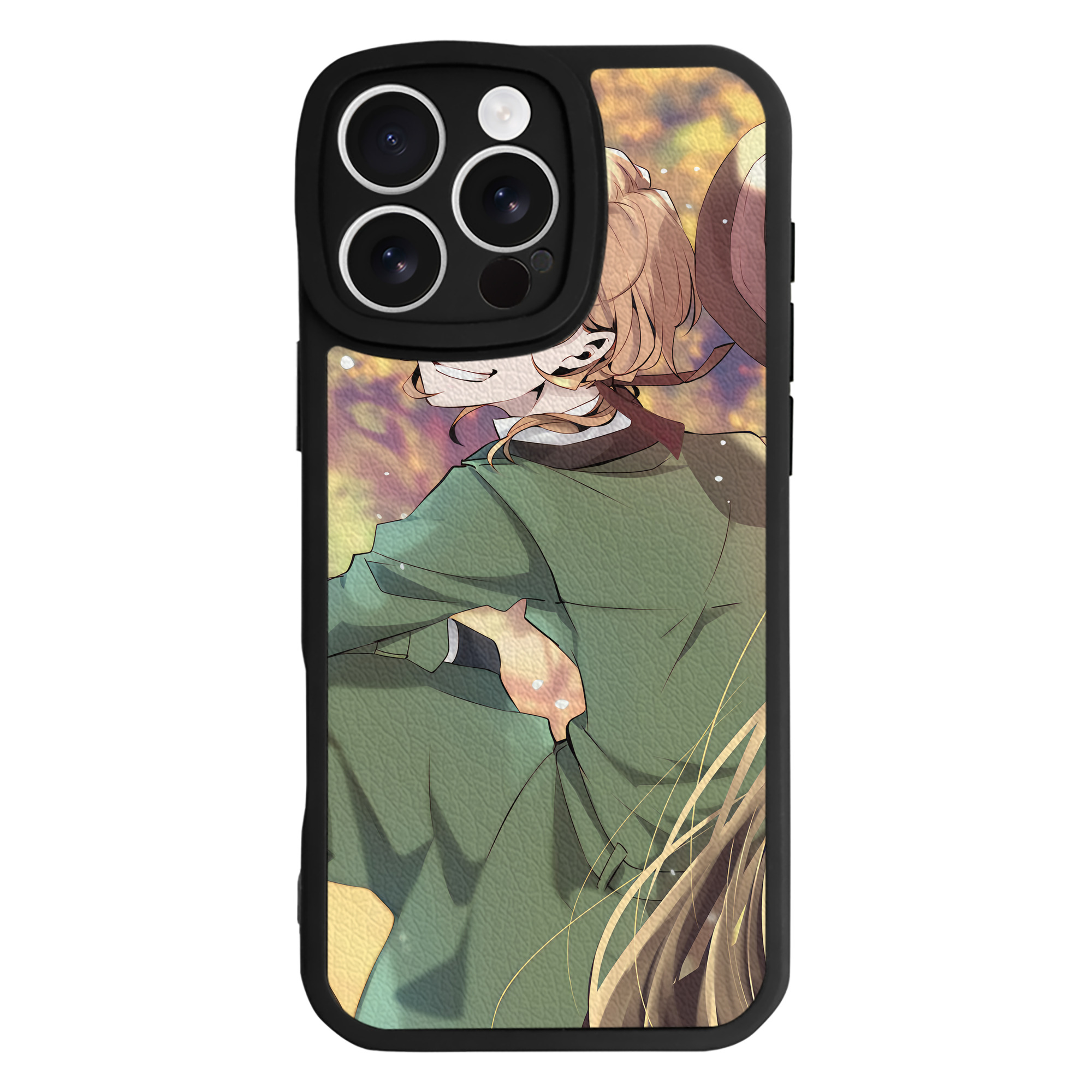 （画像用） 文豪ストレイドッグス Bungo Stray Dogs 【iPhone 16シリーズ対応】シリコンスマホケース（レザー調） 材質：シリコン